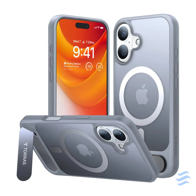 Etui Torras Pstand Series do iPhone 16 Plus (Titanium gray) Protective cases for smartphones