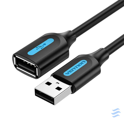 Extension Cable USB 2.0 Male to Female Vention CBIBJ 5m Black Adapters connectors and converters