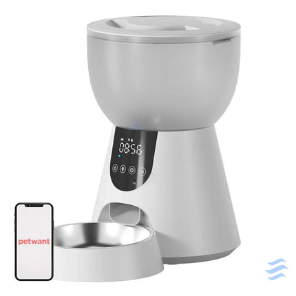 F17 LED automatic food dispenser + W8 Petwant drinker Bowls
