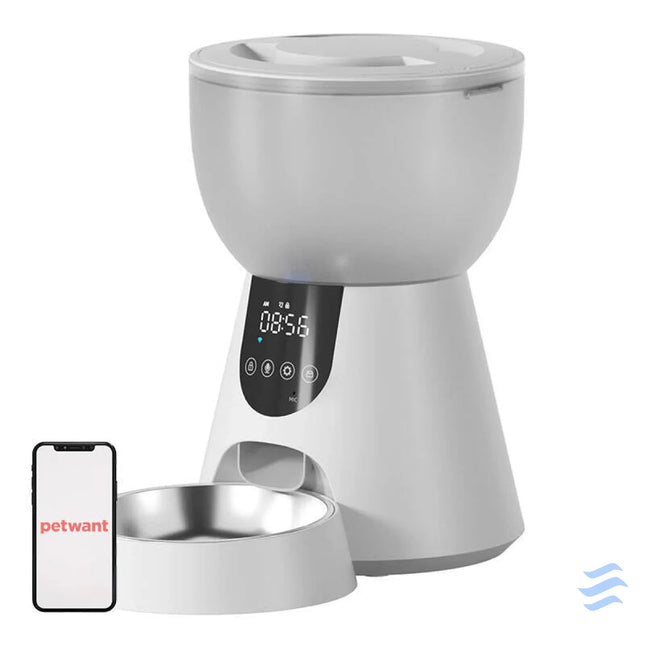F17 LED automatic food dispenser + W8 Petwant drinker Bowls