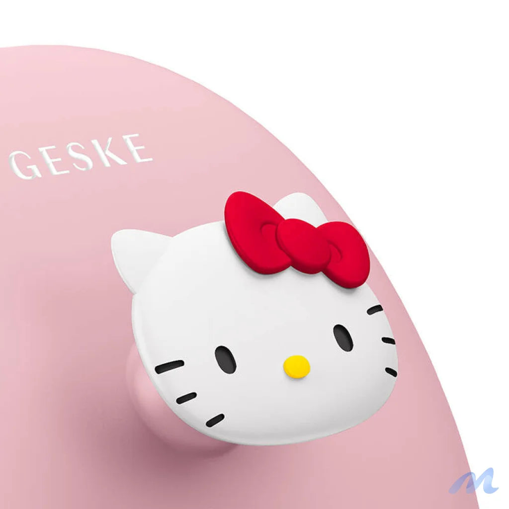 Facial Cleaning Brush 3in1 with handle Geske with APP (Hello Kitty pink)