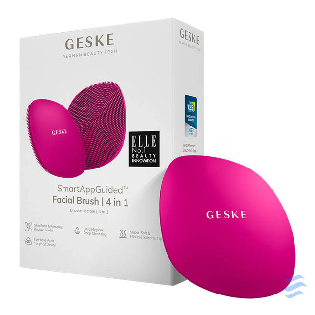 Facial Cleaning Brush 4in1 Geske with APP (magenta) Face cleansing brushes