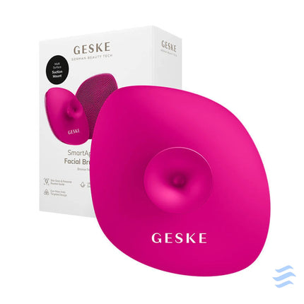 Facial Cleaning Brush 4in1 with Handle Geske with APP(magenta) Face cleansing brushes