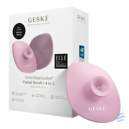 Facial Cleaning Brush 4in1 with Handle Geske with APP (pink) Face cleansing brushes