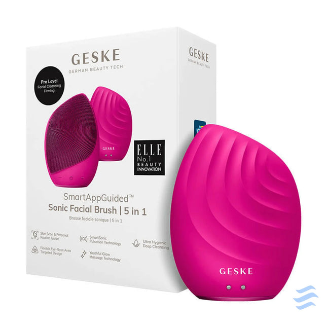 Facial Cleaning Sonic Brush 4in1 Geske With APP (magenta) Face cleansing brushes