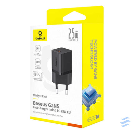 Fast Charger Baseus GaN5 mini 1C 25W (black) mains chargers