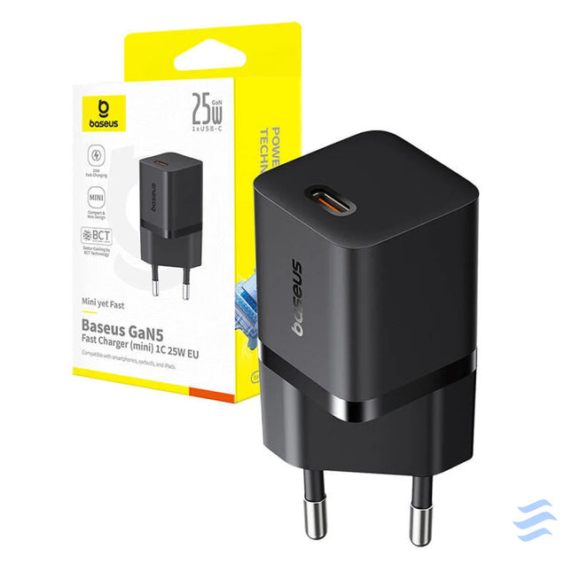 Fast Charger Baseus GaN5 mini 1C 25W (black) mains chargers