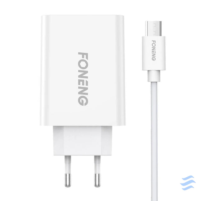 Fast charger Foneng 1x USB EU43 10.5W + USB Micro cable mains chargers