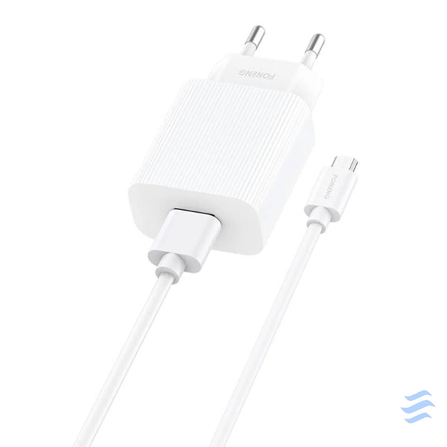 Fast charger Foneng EU28 12W 1xUSB QC 3.0 + Cable USB Micro mains chargers