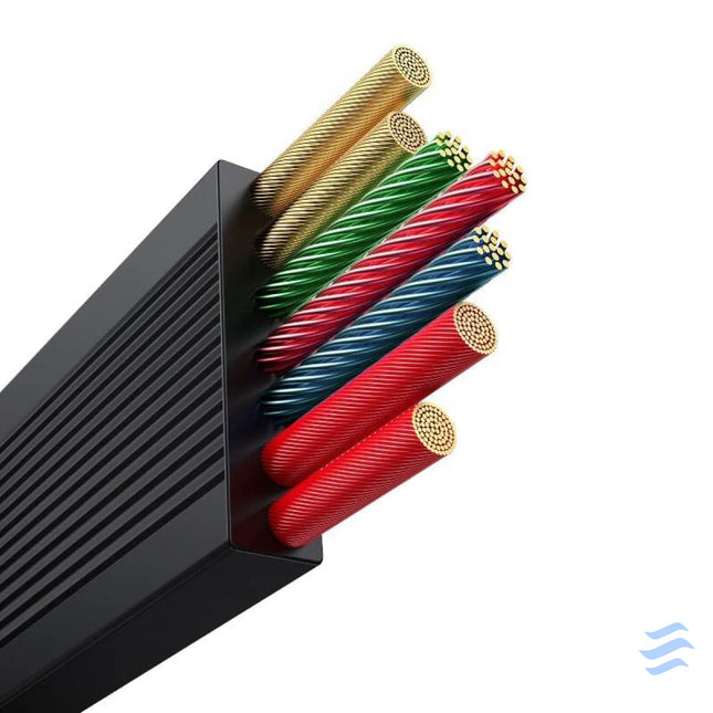 Fast Charging Cable 3in1 Baseus Free2Draw USB C to USB C/Lightning/Micro 100W 1,1m (black) Combo Cables