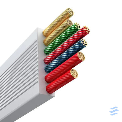 Fast Charging Cable 3in1 Baseus Free2Draw USB C to USB C/Lightning/Micro 100W 1,1m (white) Combo Cables