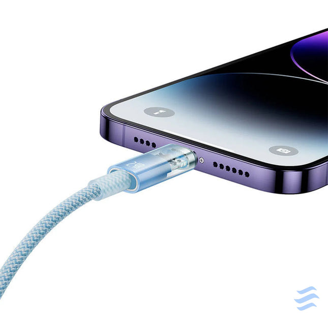Fast Charging Cable Baseus Explorer USB to Lightning 2.4A 1M (blue) USB to Lightning