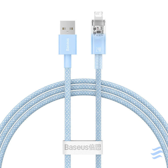 Fast Charging Cable Baseus Explorer USB to Lightning 2.4A 1M (blue) USB to Lightning