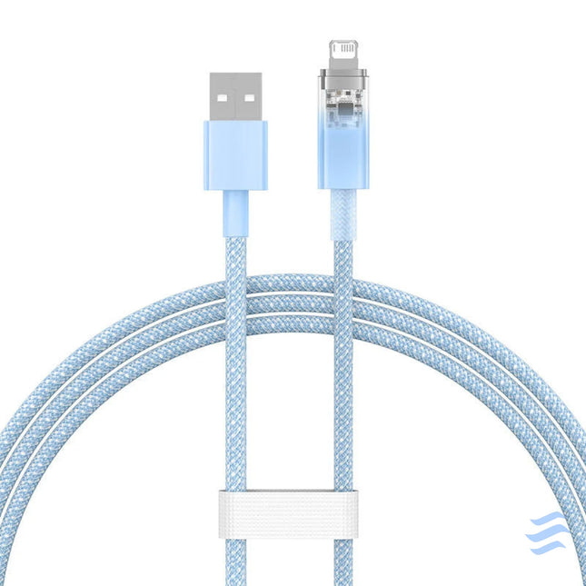 Fast Charging Cable Baseus Explorer USB to Lightning 2.4A 1M (blue) USB to Lightning