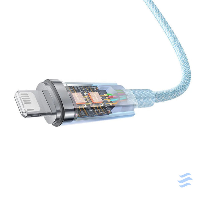 Fast Charging Cable Baseus Explorer USB to Lightning 2.4A 1M (blue) USB to Lightning