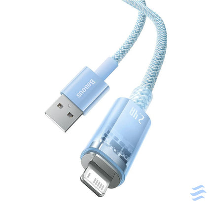 Fast Charging Cable Baseus Explorer USB to Lightning 2.4A 1M (blue) USB to Lightning