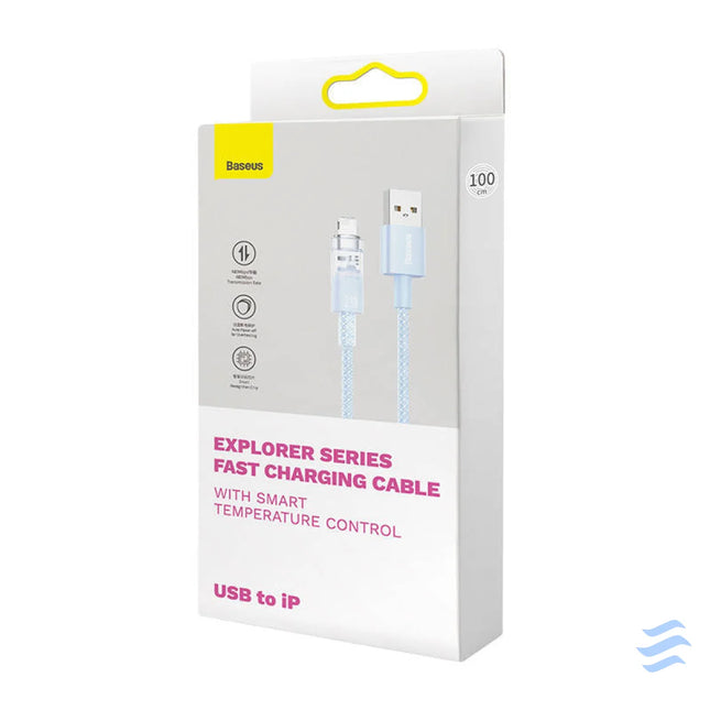 Fast Charging Cable Baseus Explorer USB to Lightning 2.4A 1M (blue) USB to Lightning