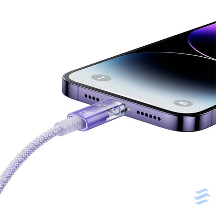 Fast Charging cable Baseus USB A to Lightning Explorer Series 1m 2.4A (purple) USB to Lightning