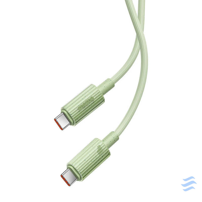 Fast Charging cable Baseus USB C to USB C Habitat Series 1m 100W (green) USB C to USB C
