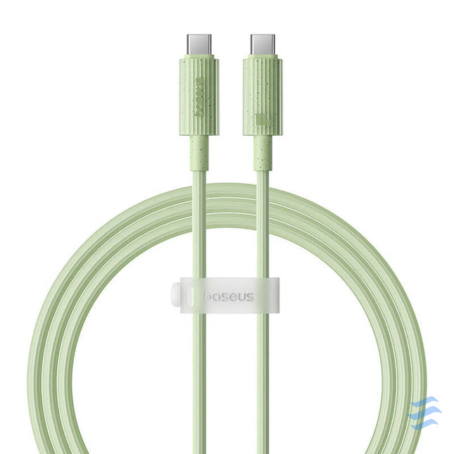 Fast Charging cable Baseus USB C to USB C Habitat Series 1m 100W (green) USB C to USB C