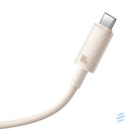 Fast Charging cable Baseus USB C to USB C Habitat Series 1m 100W (pink) USB C to USB C