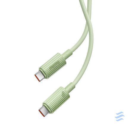 Fast Charging cable Baseus USB C to USB C Habitat Series 2m 100W (green) USB C to USB C