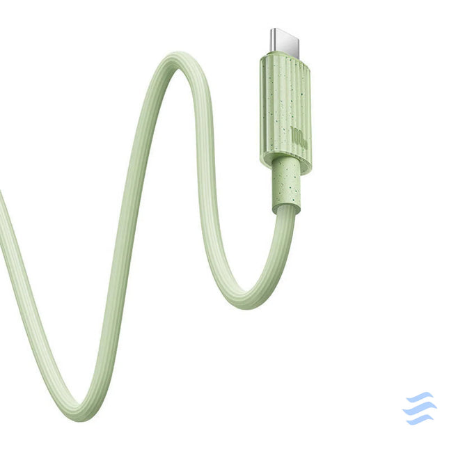 Fast Charging cable Baseus USB C to USB C Habitat Series 2m 100W (green) USB C to USB C