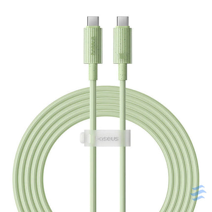 Fast Charging cable Baseus USB C to USB C Habitat Series 2m 100W (green) USB C to USB C