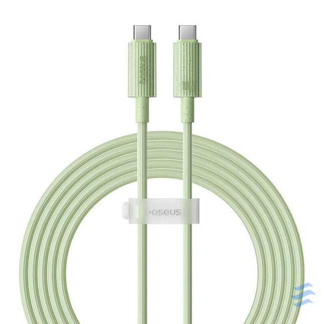 Fast Charging cable Baseus USB C to USB C Habitat Series 2m 100W (green) USB C to USB C
