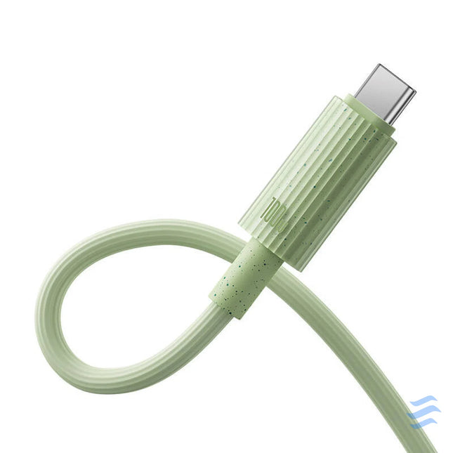 Fast Charging cable Baseus USB C to USB C Habitat Series 2m 100W (green) USB C to USB C