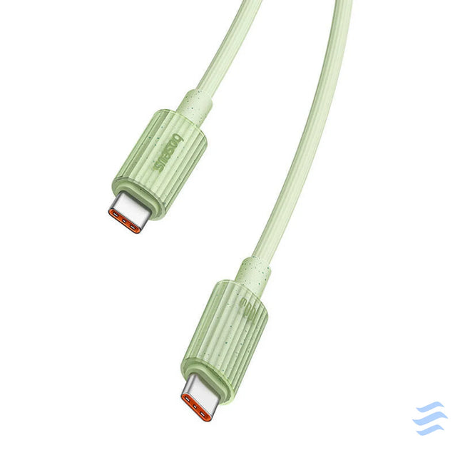Fast Charging cable Baseus USB C to USB C Habitat Series 2m 100W (green) USB C to USB C