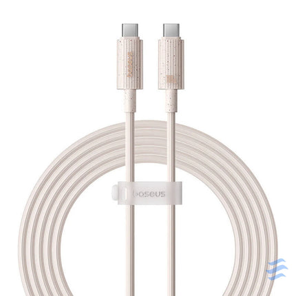 Fast Charging cable Baseus USB C to USB C Habitat Series 2m 100W (pink) USB C to USB C