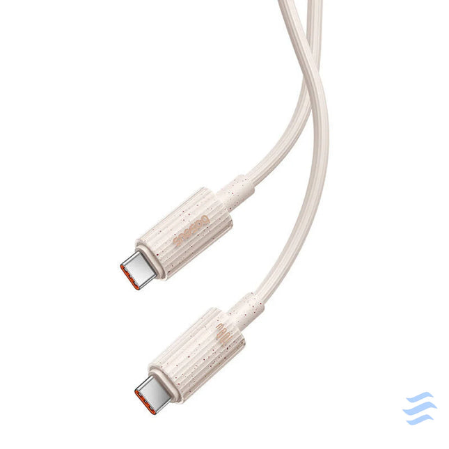 Fast Charging cable Baseus USB C to USB C Habitat Series 2m 100W (pink) USB C to USB C