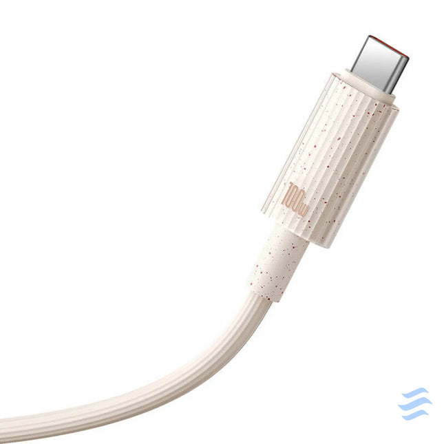 Fast Charging cable Baseus USB C to USB C Habitat Series 2m 100W (pink) USB C to USB C