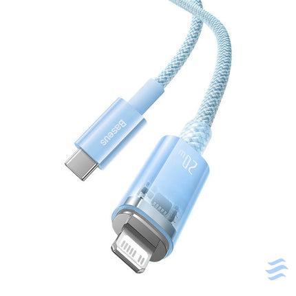 Fast Charging cable Baseus USB C to Lightning Explorer Series 1m 20W (blue) USB C to Lightning