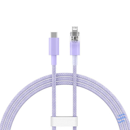 Fast Charging cable Baseus USB C to Lightning Explorer Series 1m 20W (purple) USB C to Lightning