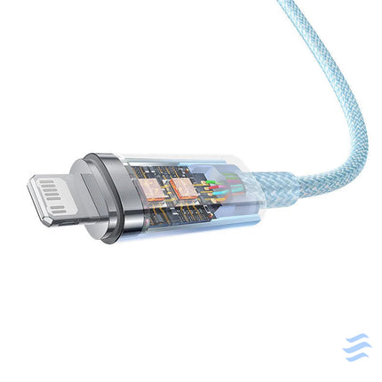 Fast Charging cable Baseus USB C to Lightning Explorer Series 2m 20W (blue) USB C to Lightning