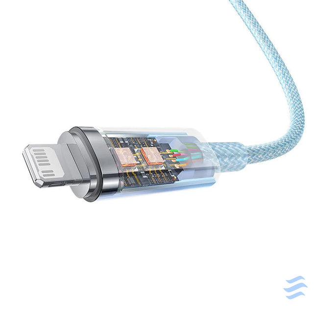 Fast Charging cable Baseus USB C to Lightning Explorer Series 2m 20W (blue) USB C to Lightning