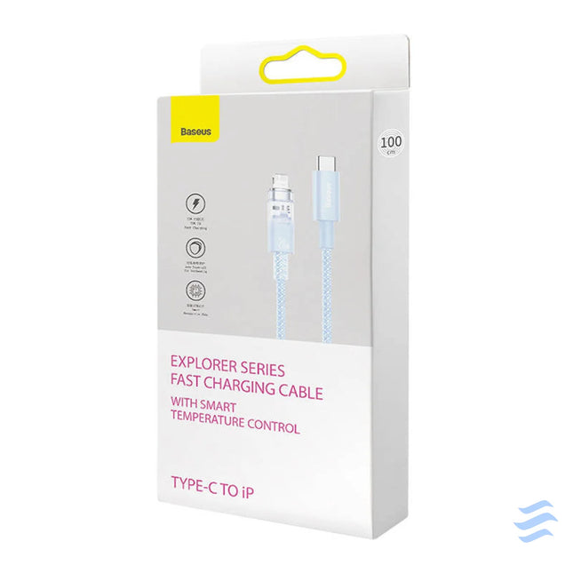 Fast Charging cable Baseus USB C to Lightning Explorer Series 2m 20W (blue) USB C to Lightning