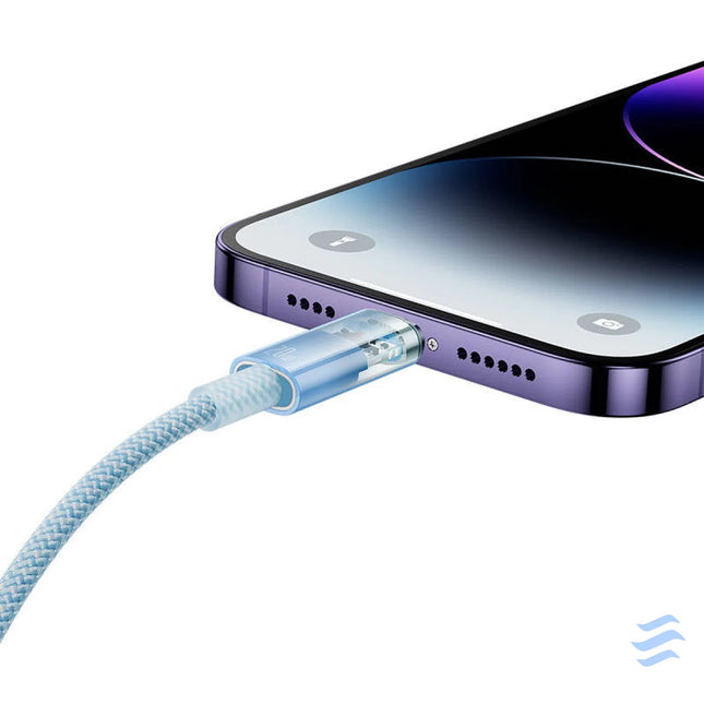 Fast Charging cable Baseus USB C to Lightning Explorer Series 2m 20W (blue) USB C to Lightning