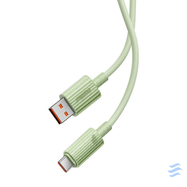Fast Charging cable Baseus USB to USB C Habitat Series 1m 100W (green) USB C to USB C