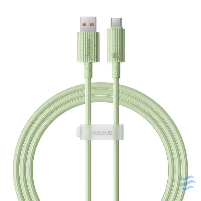 Fast Charging cable Baseus USB to USB C Habitat Series 1m 100W (green) USB C to USB C