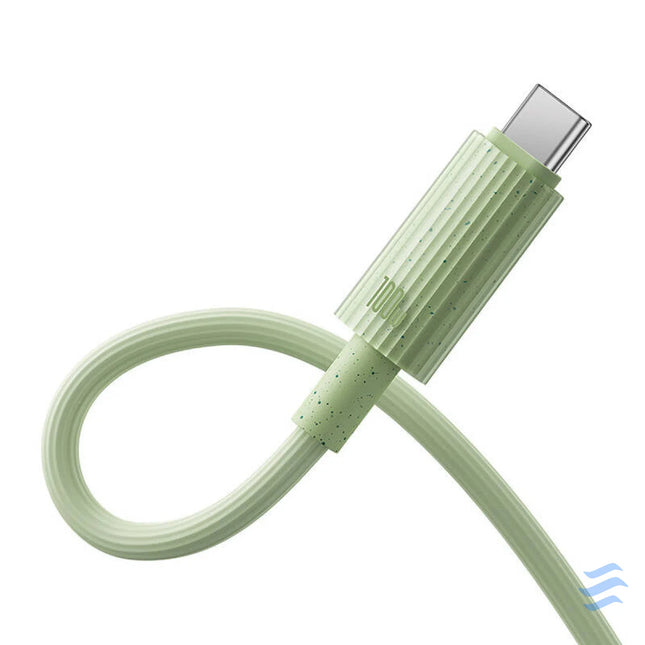 Fast Charging cable Baseus USB to USB C Habitat Series 1m 100W (green) USB C to USB C
