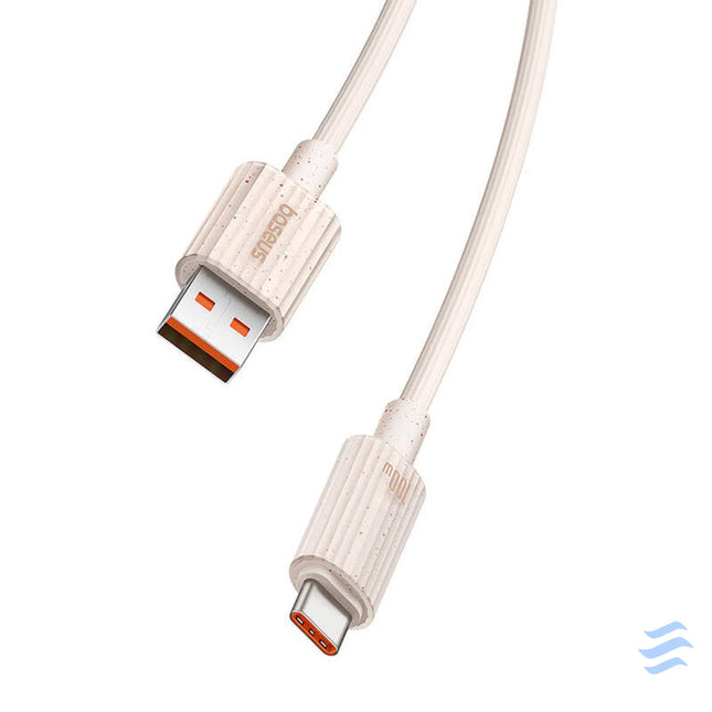 Fast Charging cable Baseus USB to USB C Habitat Series 1m 100W (pink) USB C to USB C