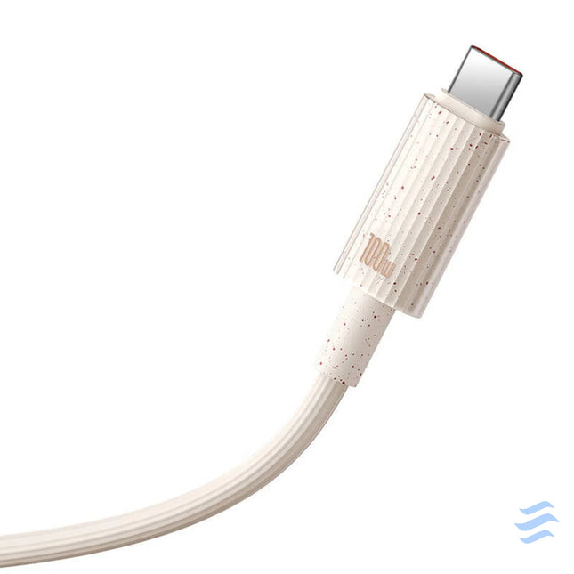 Fast Charging cable Baseus USB to USB C Habitat Series 1m 100W (pink) USB C to USB C