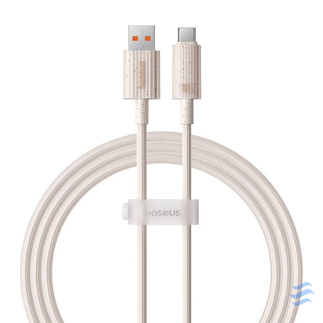 Fast Charging cable Baseus USB to USB C Habitat Series 1m 100W (pink) USB C to USB C