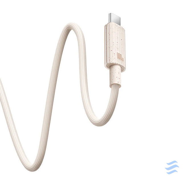 Fast Charging cable Baseus USB to USB C Habitat Series 1m 100W (pink) USB C to USB C