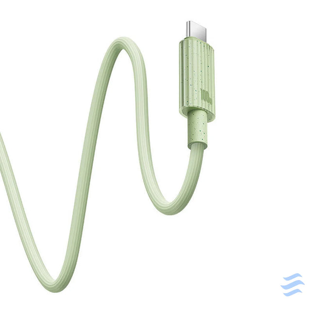 Fast Charging cable Baseus USB to USB C Habitat Series 2m 100W (green) USB to USB C