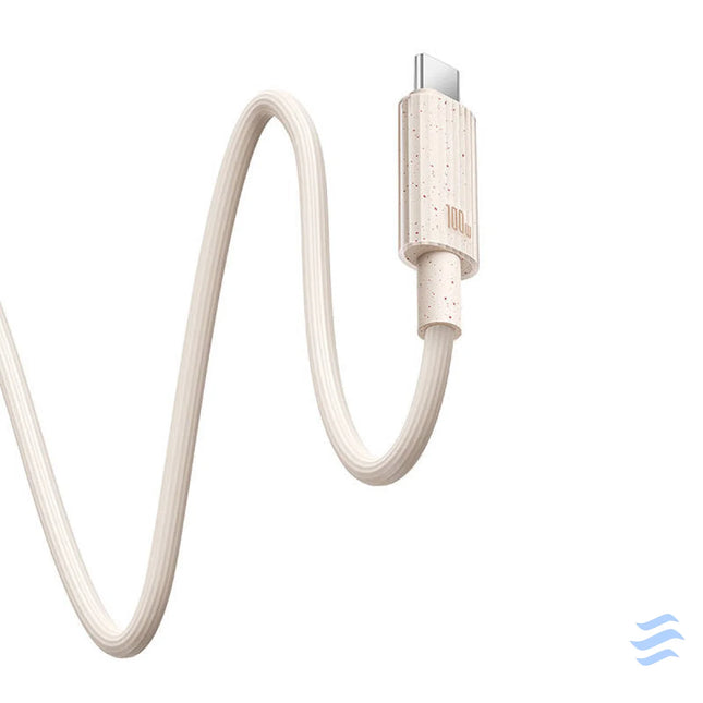 Fast Charging cable Baseus USB to USB C Habitat Series 2m 100W (pink) USB to USB C