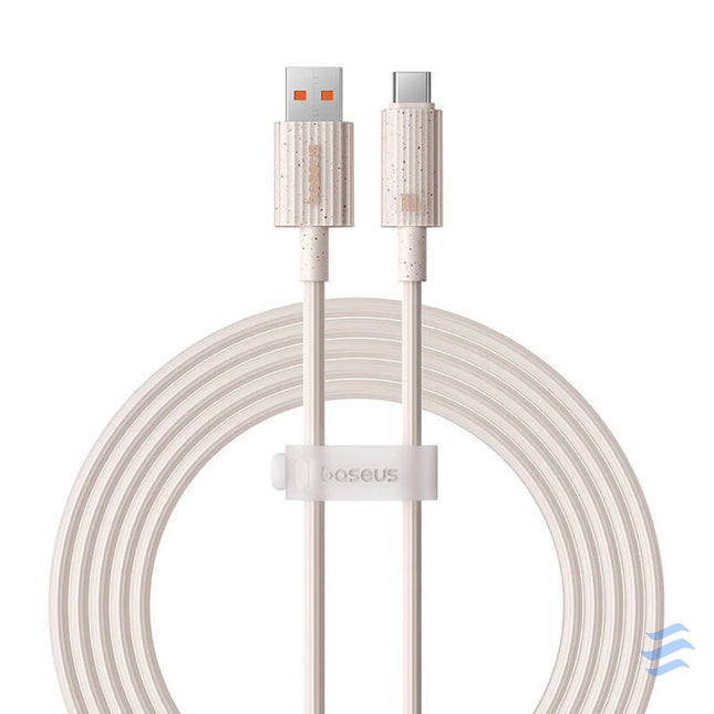 Fast Charging cable Baseus USB to USB C Habitat Series 2m 100W (pink) USB to USB C